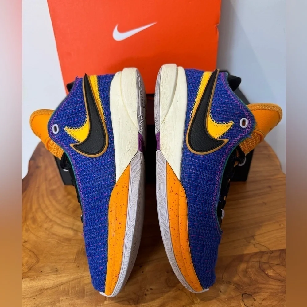 Nike LeBron 20 Grade GS Racer Blue Basketball Sneakers Running Shoes Woman 7.5 - Picture 9 of 13
